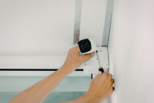 Home security system installation